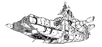 System Battleship - Line drawing