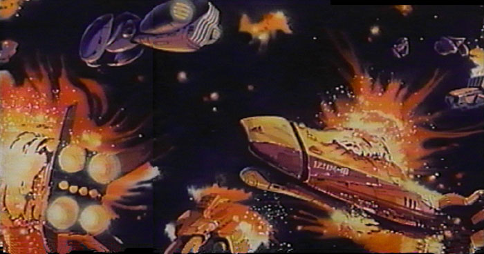 Mars Base Fleet Destruction by Invid
