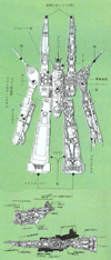 SDF-1 Internal Cutaway - The Anime May'83 p.13